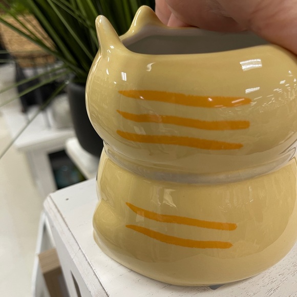 Orange Tabby Cat Figural Handpainted Ceramic Mug NWT - Picture 3 of 4